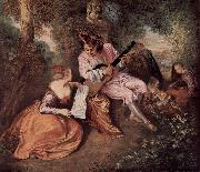 Jean antoine Watteau Antoine Watteau oil